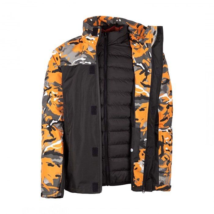 VAV 3TECH 02 Su Geçirmez Mont Çift Taraflı Turuncu - XS