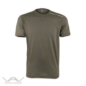 VAV Baseti-03 Yuvarlak Yaka Tişört Haki