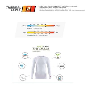 BLACKSPADE Termal Alt İçlik 2. Seviye Beyaz - XXL