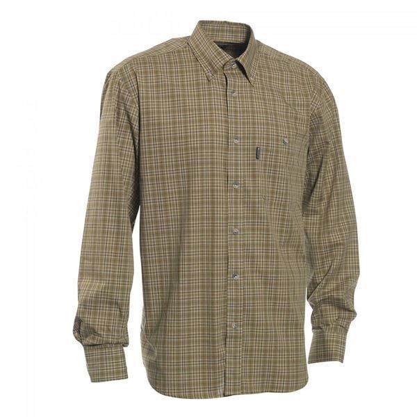 T. S.K.DEERHUNTER Marshall Yeşil Kareli Uzun Kol Gömlek 39/40