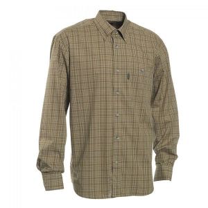 T. S.K.DEERHUNTER Marshall Yeşil Kareli Uzun Kol Gömlek 39/40