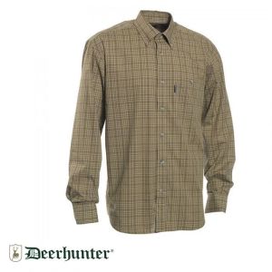 T. S.K.DEERHUNTER Marshall Yeşil Kareli Uzun Kol Gömlek 39/40