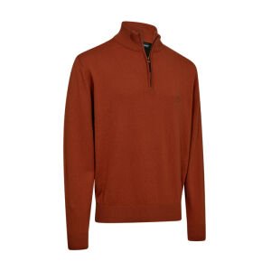 DEERHUNTER Harrington Fermuarlı Kahve Kazak L