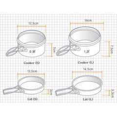 Kovea Solo 2 Pişirme seti