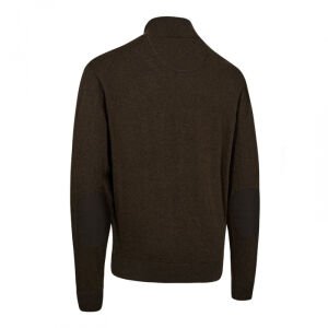 DEERHUNTER Harrington Fermuarlı Kahverengi Kazak XL