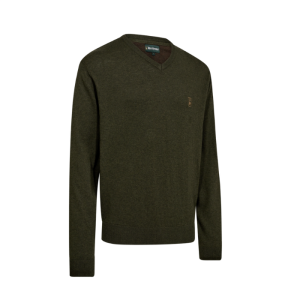 DEERHUNTER Harrington V Yaka Yeşil Kazak 2XL