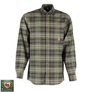 T. OS-Trachten Yeşil Erkek Gömleği Uzun Kol 43/44